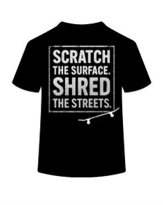 White Monochrome Scratch crew T-shirt