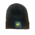 Black Scratch Crew Beanie