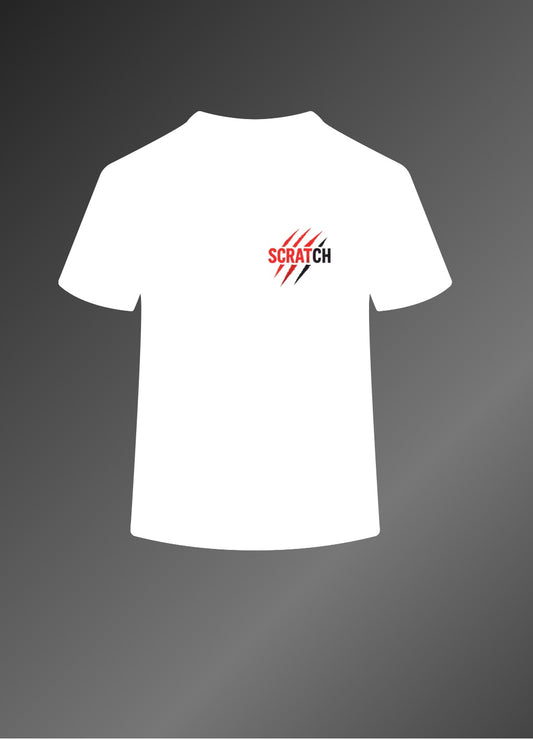 White Gradient Scratch T-shirt